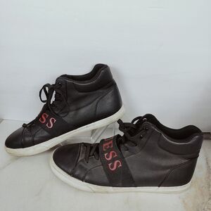 Guess Men's Mueller Black High Top Sneakers Tennis Shoes, Sz 13